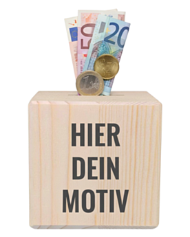 Personalisierte Spardose aus Holz selbst gestalten