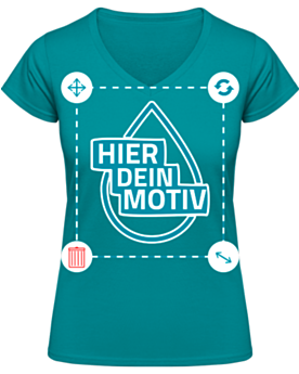 NO. 126 HAKRO DAMEN V-SHIRT CLASSIC