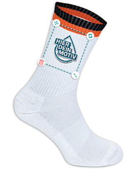 Bestickte Tennissocke personalisieren