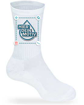 Premium Sportsocken aus Bio-Baumwolle besticken