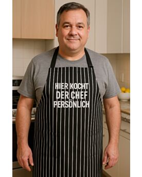 Gestreifte Kochschürze personalisieren PR110