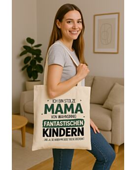 Bedruckbare Stofftasche aus Baumwolle mit langen Henkeln W101