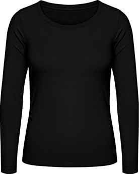 Women´s T-Shirt #E150 Long Sleeve TW06T Black