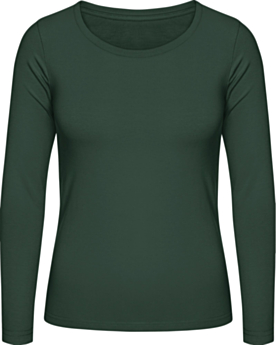 Women´s T-Shirt #E150 Long Sleeve TW06T Bottle Green