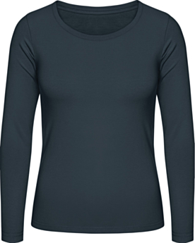 Women´s T-Shirt #E150 Long Sleeve TW06T Dark Grey Solid
