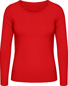 Women´s T-Shirt #E150 Long Sleeve TW06T Red