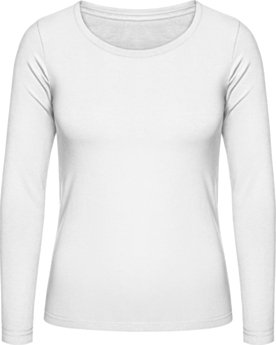 Women´s T-Shirt #E150 Long Sleeve TW06T White