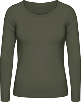 Women´s T-Shirt #E150 Long Sleeve TW06T Urban Khaki