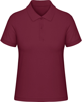 NO. 110 DAMEN POLOSHIRT CLASSIC Weinrot