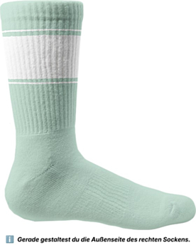 Tennissocken bedrucken lassen – Auffallen mit jedem Schritt Mint/White