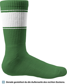 Tennissocken bedrucken lassen – Auffallen mit jedem Schritt Green/White