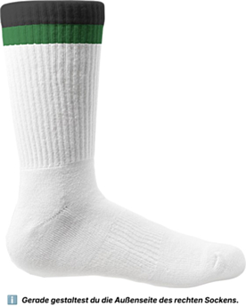 Personalisierte Tennissocke – mit Logo, Foto oder Wunschtext Black/Green