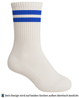 Socken für Kinder mit Stick selbst gestalten