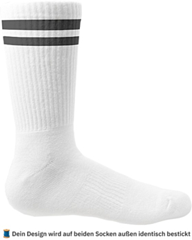 Personalisierte Socken – bestickt mit Foto, Text oder Logo