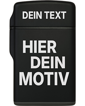 Feuerzeug Sturmfeuerzeug mit Wunschmotiv personalisieren