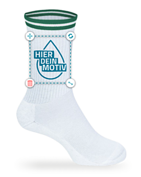Premium Sportsocken aus Bio-Baumwolle bedrucken