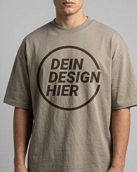 Schweres Oversize T-Shirt Unisex bedrucken #E220