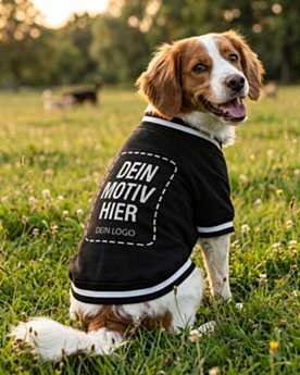 Hunde Collegejacke mit eigenem Design bedrucken