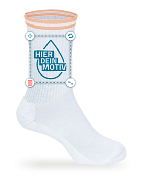 Premium Sportsocken aus Bio-Baumwolle bedrucken