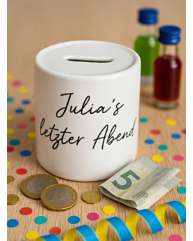 Personalisierte Spardose als Geschenk
