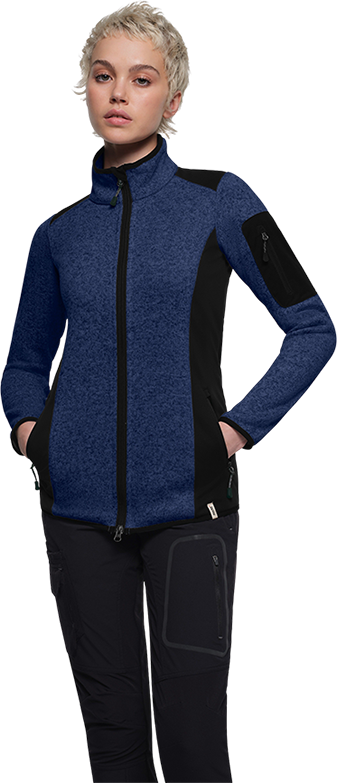 HAKRO Damen Strickfleecejacke
