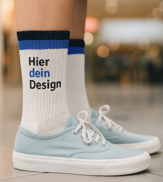 Bestickte Tennissocke personalisieren