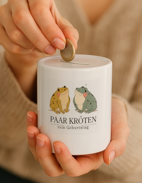 Personalisierte Spardose als Geschenk