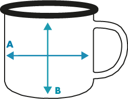 Emaille Tasse mit Foto oder Motiv bedrucken