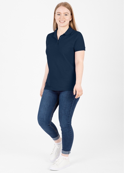 JAKO Damen Polo Organic aus Bio Baumwolle bedrucken C6320W