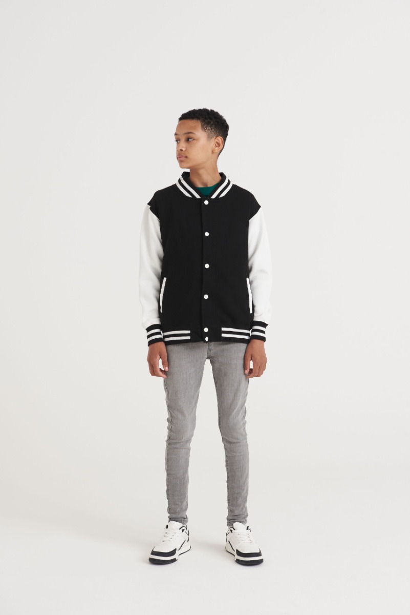 JH043K Collegejacke für Kinder bedrucken